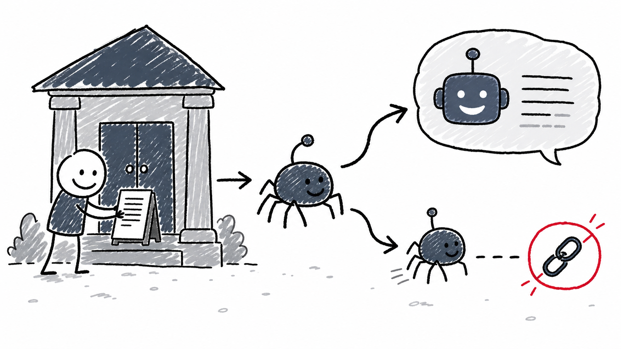 A publisher’s file may be requested by a crawler, but that does not establish influence or citation in AI answers.