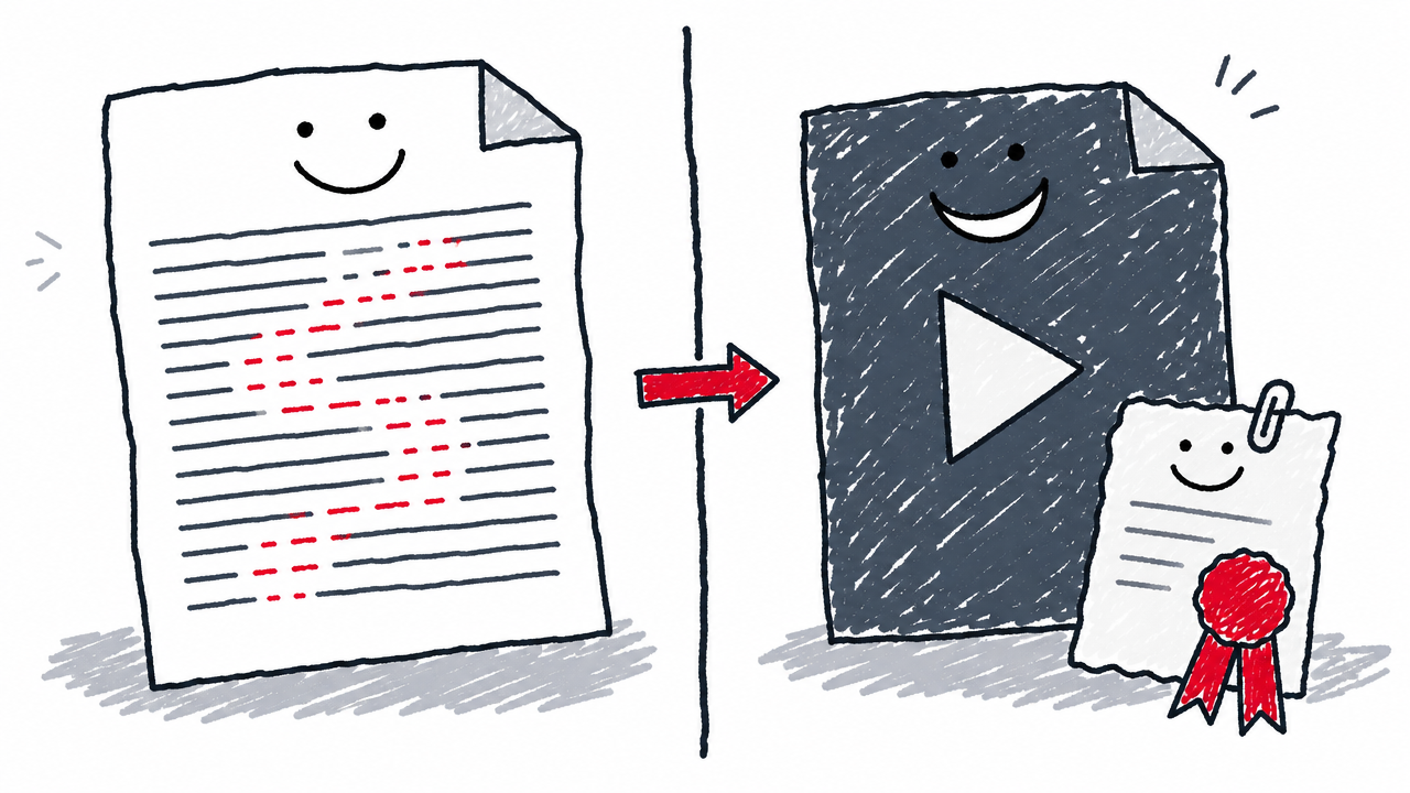A text document carries a hidden signal while a generated file has a separate signed provenance record.