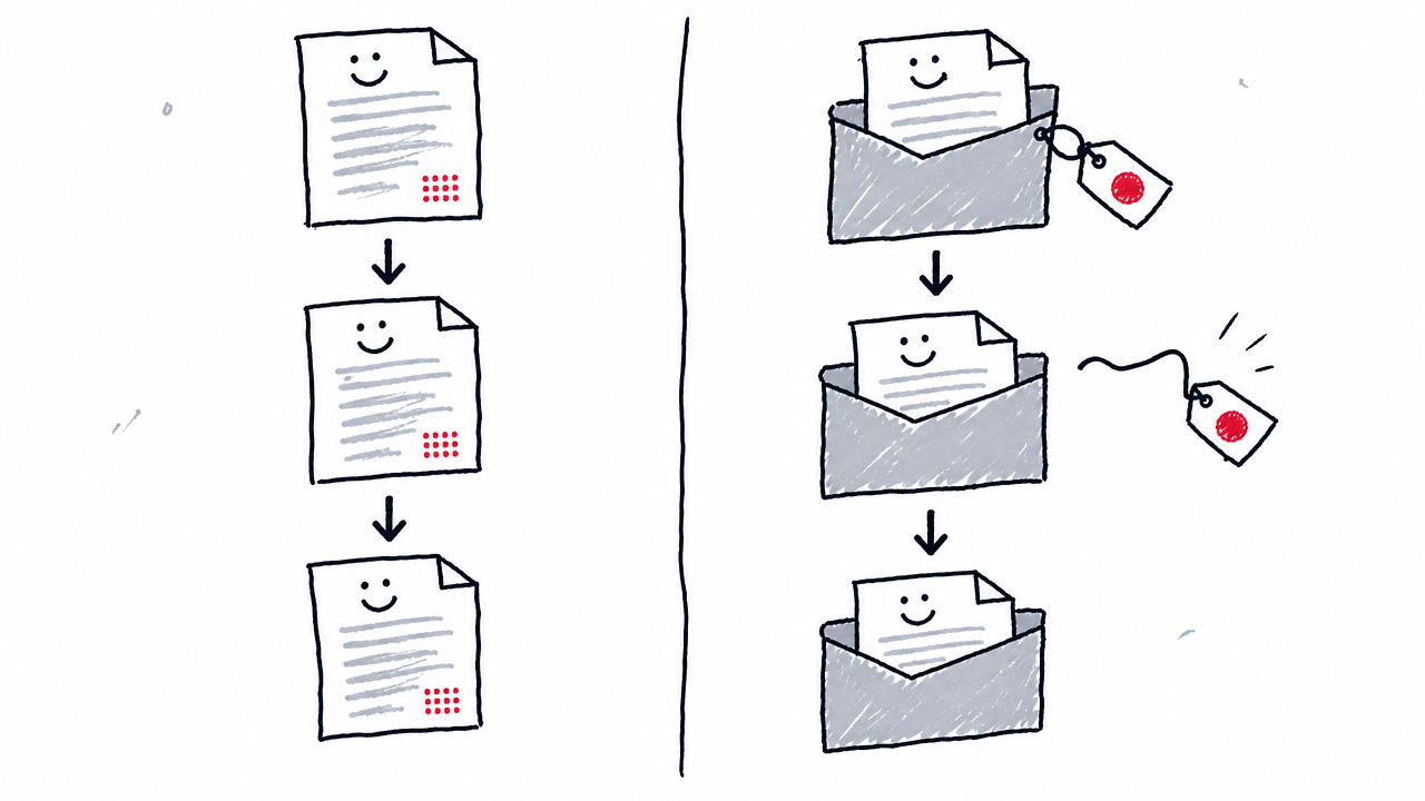 Text watermarks can survive copied text, while attached C2PA metadata may be lost when files are re-saved.