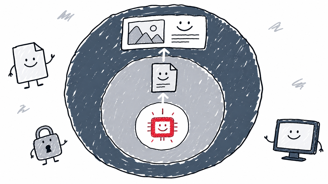 Digital watermarking, provenance metadata, and visible labels form three layers of AI-content transparency.