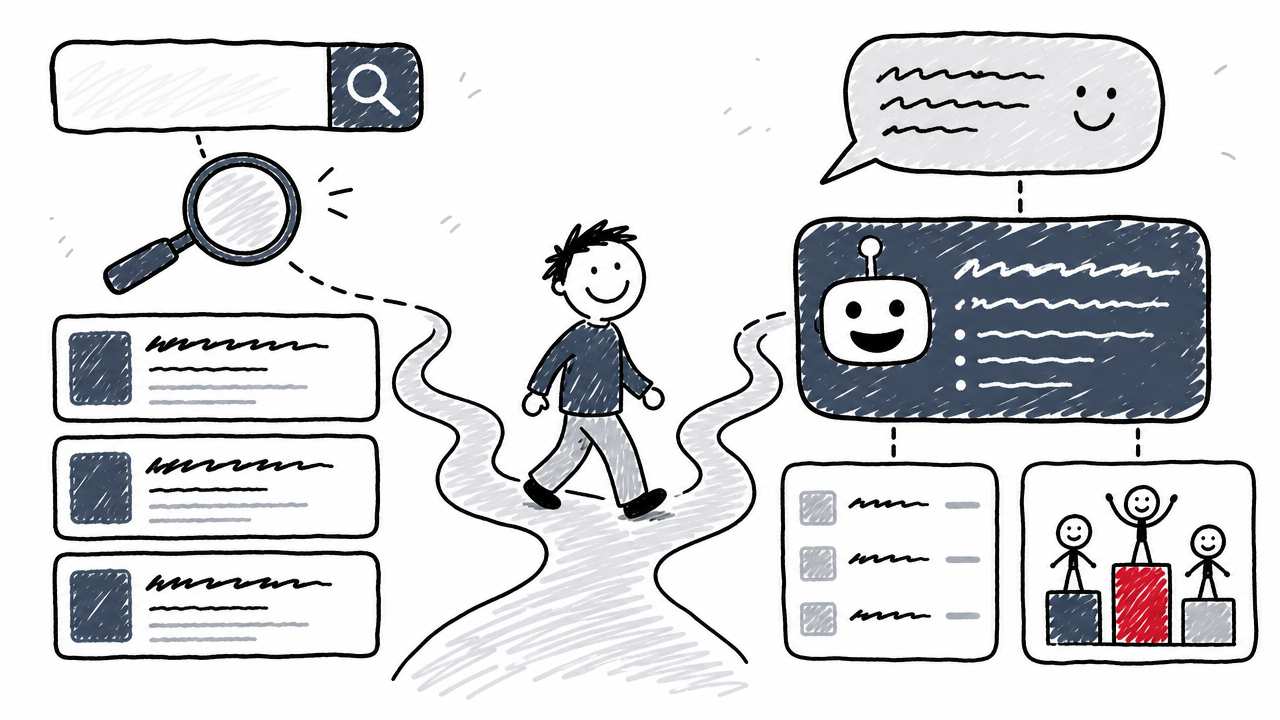 Conventional keyword research and GEO prompt research connect through shared customer journeys.