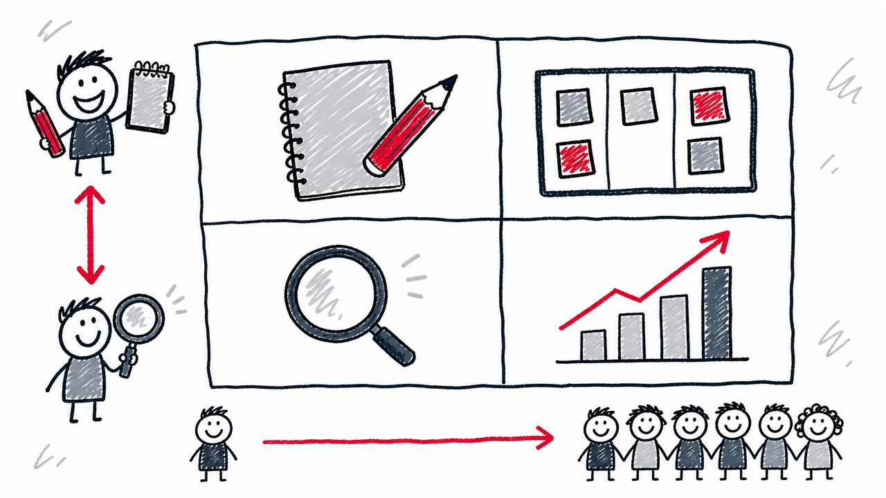 A matrix maps production and monitoring tools to solo creators, growing teams, and enterprise organizations.